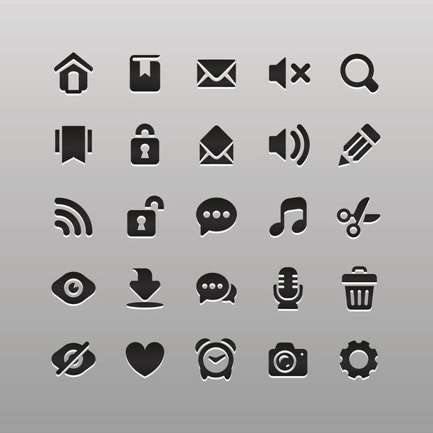 Everyday Retina icons Set - Vektor, obrázek