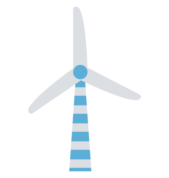Windmill Isolated Color Vector icon that can be easily modified or edit - Vector, Image