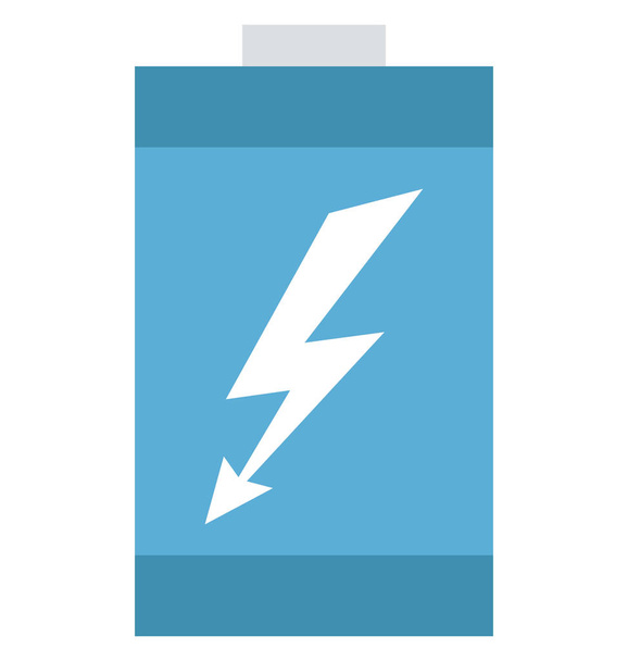 Ikona baterii na białym tle wektor koloru, który mogą być łatwo modyfikowane lub edytować - Wektor, obraz