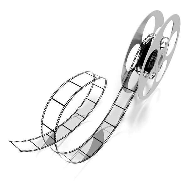Movie concept - 3D film reel - Photo, Image
