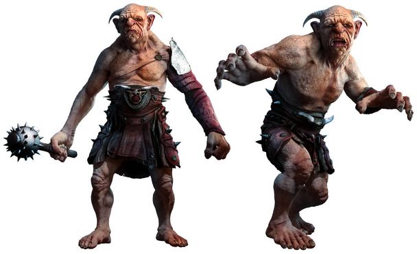 Trolls, ogros o gigantes Ilustración 3D
 - Foto, imagen