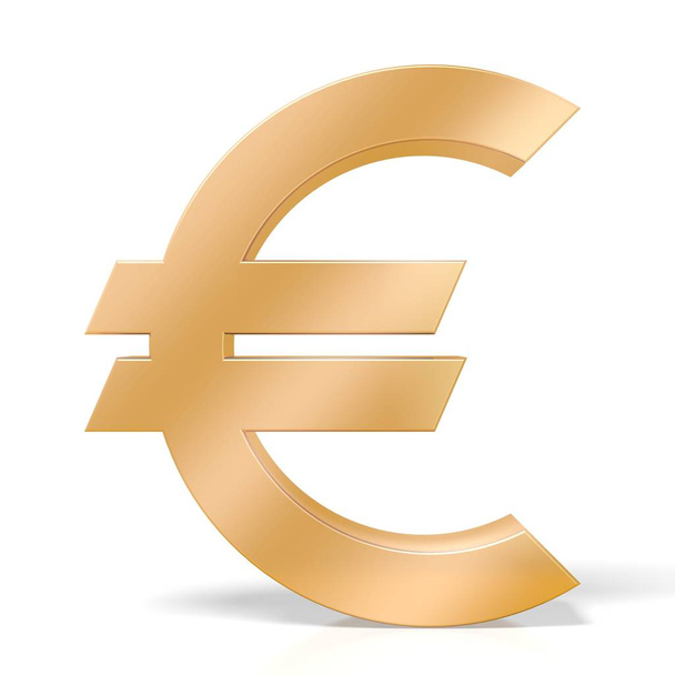 Euro sign - 3D illustration - Fotografie, Obrázek