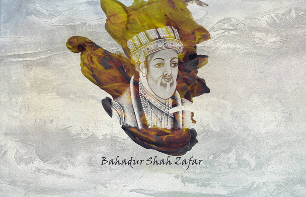 Mughal αυτοκράτορα Bahadur Shah Zafar - Φωτογραφία, εικόνα