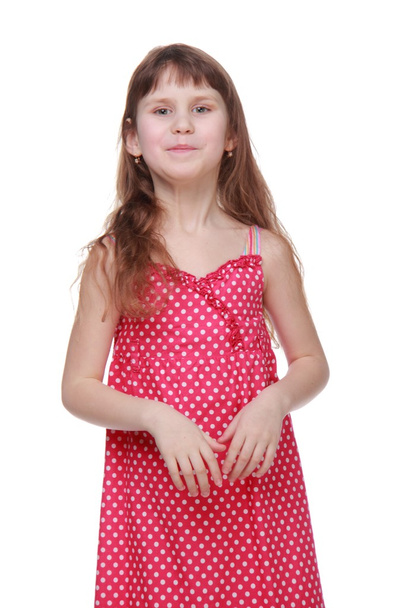 Portrait of a little girl in summer dress - Valokuva, kuva