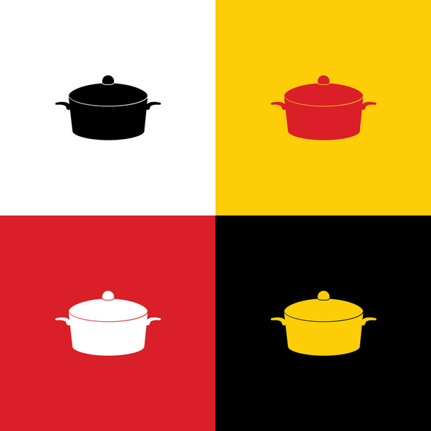 Segno Pan. Vettore. Icone di bandiera tedesca sui colori corrispondenti come sfondo
. - Vettoriali, immagini