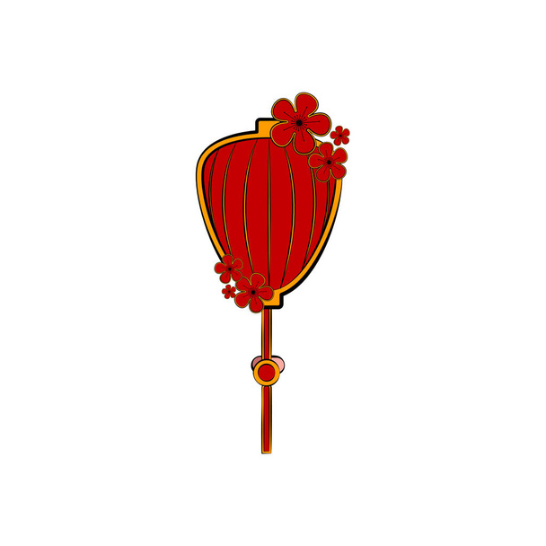 Sketch of a chinese lantern - Vektori, kuva