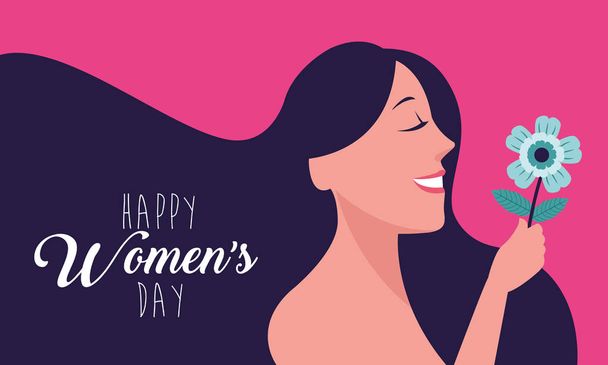 Happy women day card - Vector, Image