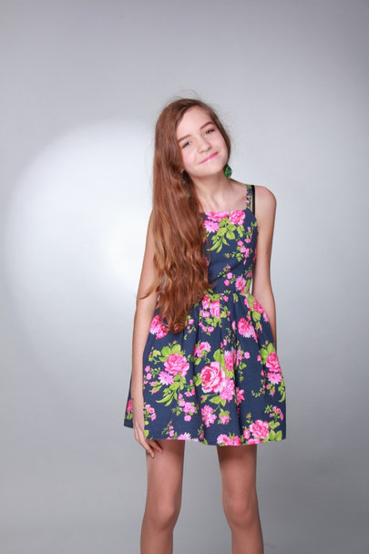 Young fashion model with long hair - Photo, Image