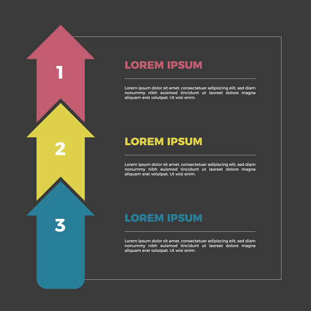 Šablona návrhu barevné infographic - Vektor, obrázek