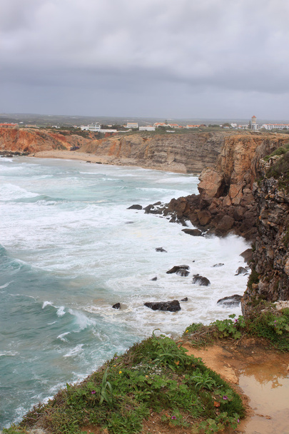 βραχώδεις algarve, Πορτογαλία ακτογραμμή - Φωτογραφία, εικόνα
