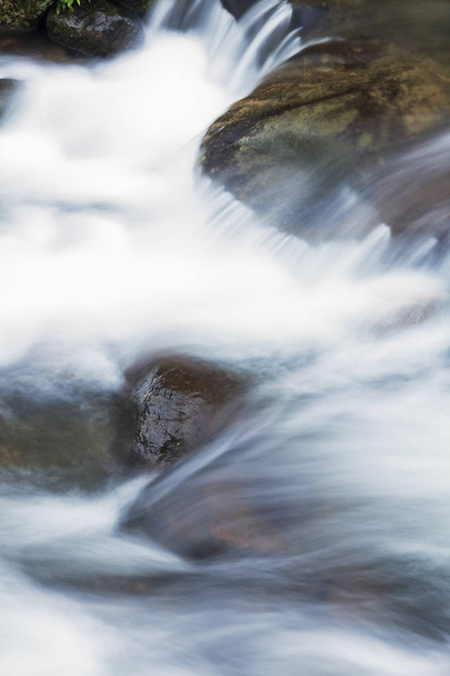Closeup waterfall, natural background. - Photo, Image