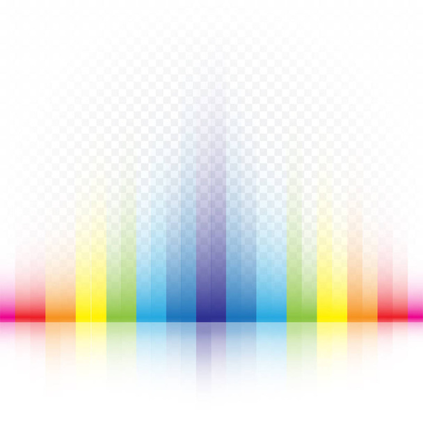 rainbow striped colors background - Vetor, Imagem