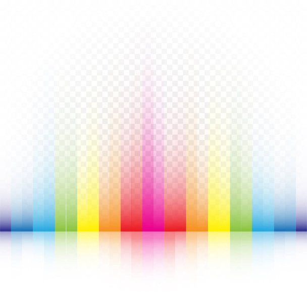 rainbow striped colors template - Vector, Imagen