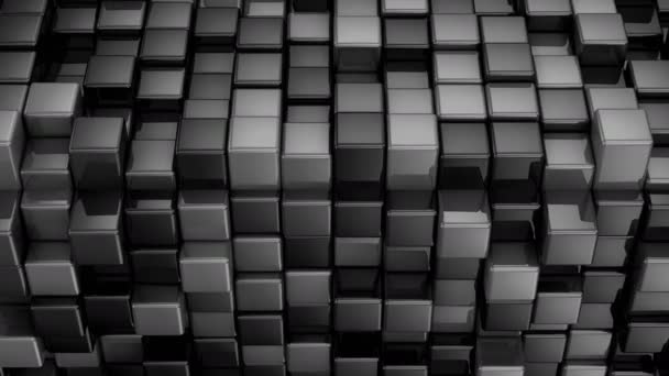 Cajas forman un cubo. Fondo abstracto, 2 en 1, bucle, creado en 4K, animación 3d
 - Metraje, vídeo