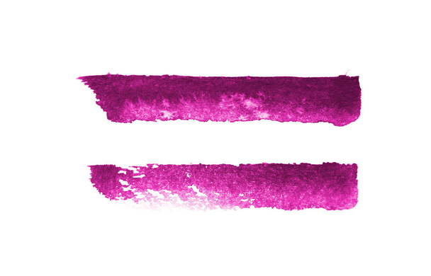 Roze van kleur beroertes op witte achtergrond met clipping pad - Foto, afbeelding