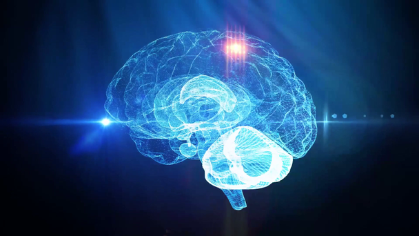 Menselijk brein neuraal netwerk medische achtergrond - Video