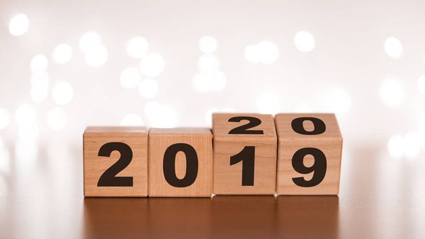 Új év 2019 váltson 2020 koncepció - Fotó, kép