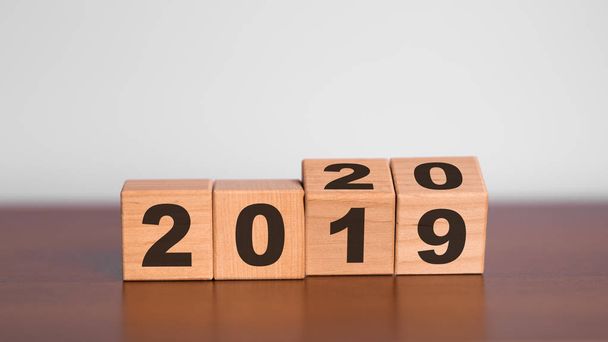 New year 2019 change to 2020 concept - Foto, afbeelding