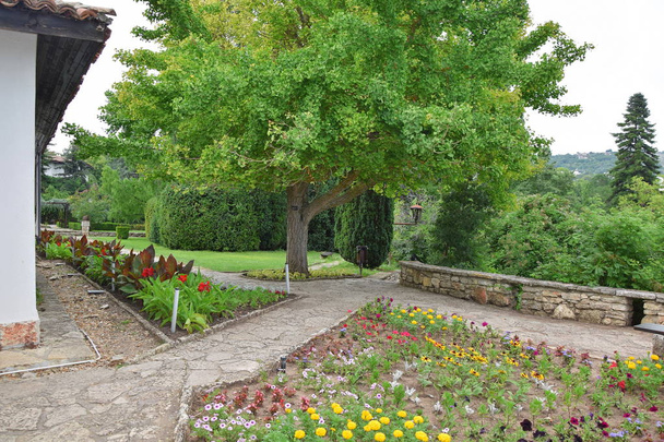 Kasvitieteellinen puutarha Balchik Bulgaria Palace Queen Mary Stock Kuva
 - Valokuva, kuva