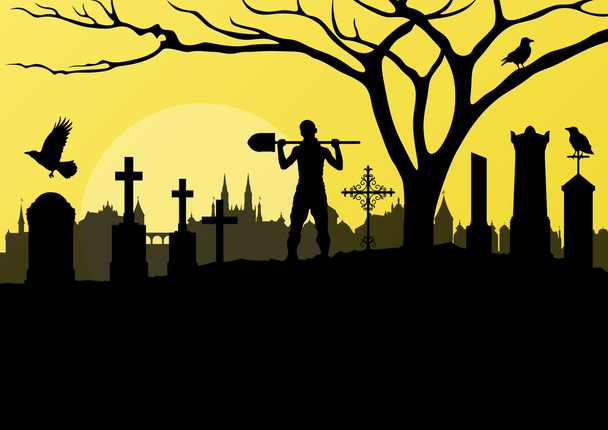 Halloween background vector for poster - Vector, Image