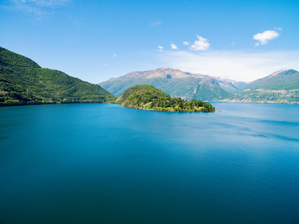 Antény - jezero Como (It) - Bay Piona - Fotografie, Obrázek