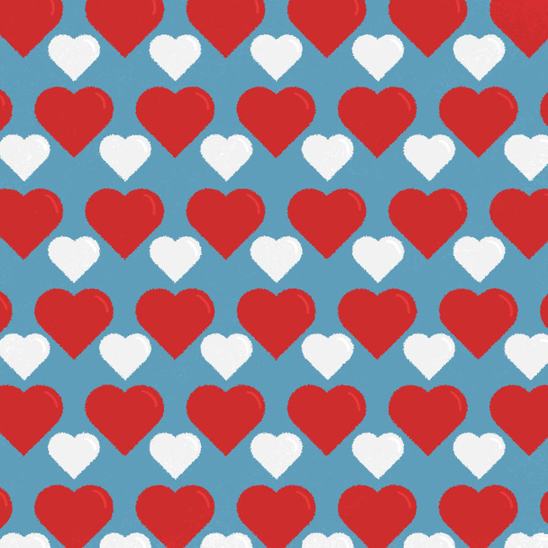 Corazón figuras fondo, fondo de pantalla. Concepto de San Valentín
. - Foto, Imagen