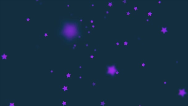 Soyut animasyon kayan yıldız. Parlak renkli çekim animasyon - sorunsuz döngü yıldız - Video, Çekim
