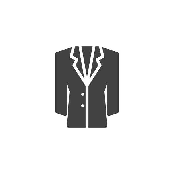 Jacket icon vector, filled flat sign, solid pictogram isolated on white. Symbol, logo illustration. - Vektor, Bild