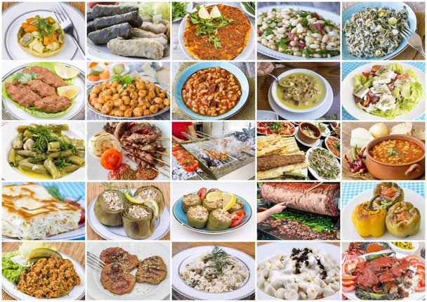 Tradicional deliciosa comida turca collage. Concepto alimenticio
. - Foto, Imagen