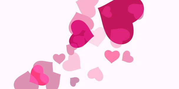 Konfety růžové srdce - Vektor, obrázek