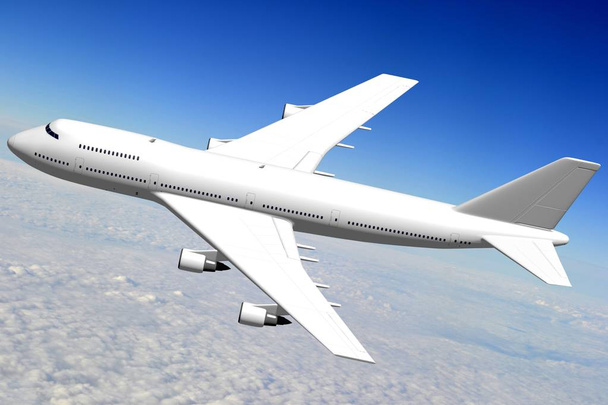 Avion jet de passagers 3D
 - Photo, image