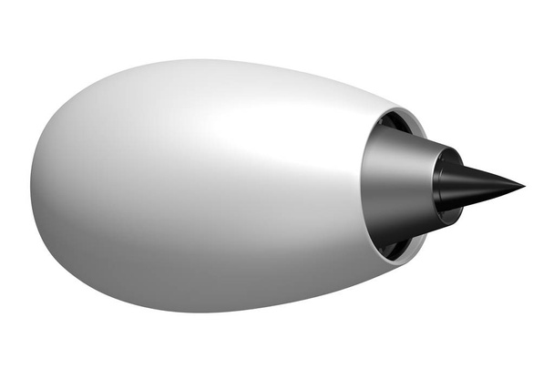 3D jet engine - side view - Photo, Image