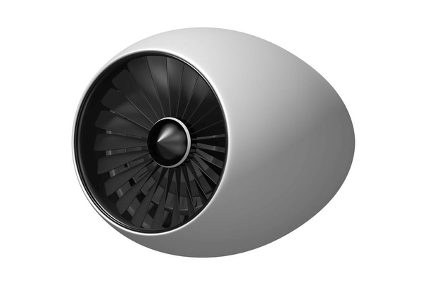 3D jet motoru - önden görünüm / yan görünüm - Fotoğraf, Görsel