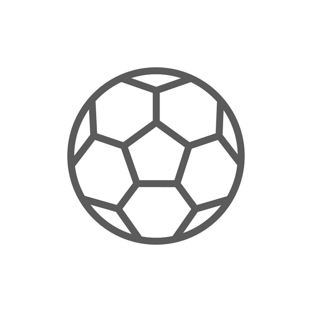 Estilo De Contorno De Icono De Balón De Fútbol Ilustración del Vector -  Ilustración de cuero, contorno: 184325816