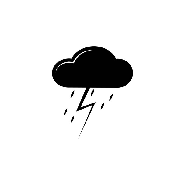 storm cloud icon. Element of weather icon. Premium quality graphic design. Signs and symbols collection icon for websites, web design, mobile app on white background - Vector, Imagen