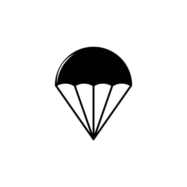wapen, parachute pictogram. Element van militaire illustratie. Tekens en symbolen pictogram voor websites, webdesign, mobiele app op witte achtergrond - Vector, afbeelding