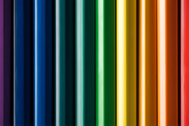 wooden rainbow multicolored pencils, lgbt concept - Fotó, kép