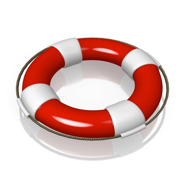 3D rescue buoy illustration - Photo, Image