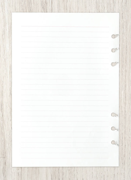 Dokument white paper list na dřevo pro obchodní zázemí. - Fotografie, Obrázek