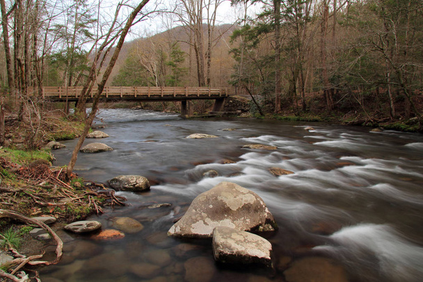Partially located in Great Smokey Mountains National Park, the Little River offers some of the most splendid scenery in the southeastern United States - Photo, Image