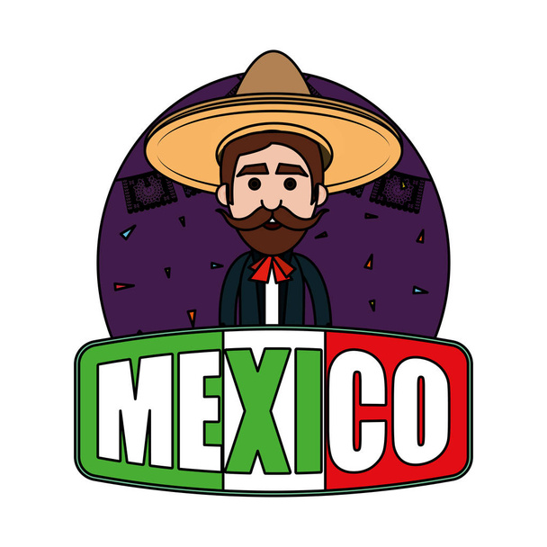 perinteinen meksikolainen mariachi merkki
 - Vektori, kuva