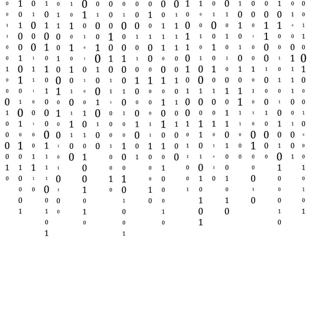 binärer Code digitaler Technologie Hintergrund - Vektor, Bild