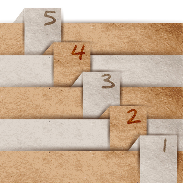 Vektorfortschrittssymbole für fünf Schritte - Vektor, Bild