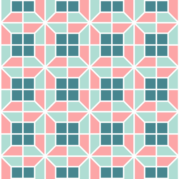 colorful tile pattern wallpaper design - Vector, Image