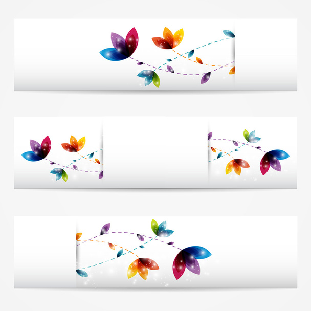 Vector set of abstract banners. - Vettoriali, immagini