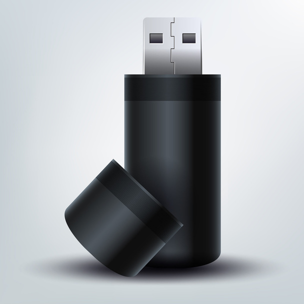 Unidad flash USB. ilustración vectorial  - Vector, imagen