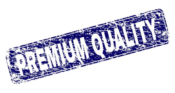 Grunge PREMIUM QUALITY Framed Rounded Rectangle Stamp - Vektor, obrázek