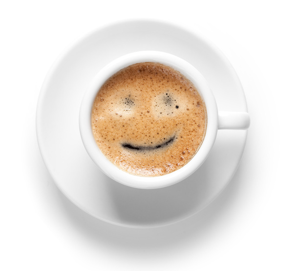 taza de café expreso con sonrisa
 - Foto, imagen