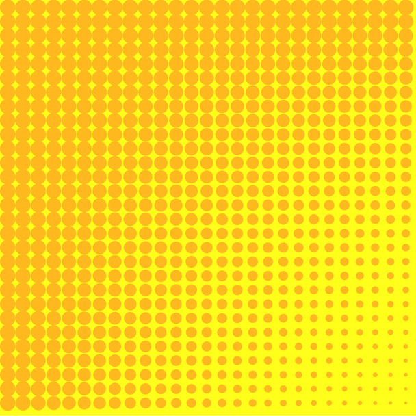 Pop art background to the point. Go from yellow to orange, the effect of the sun. - Photo, Image