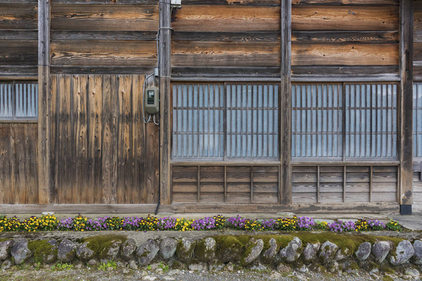 Vanha japanilainen maalaistalo Historic Village of Shirakawa-go Japanissa - Valokuva, kuva